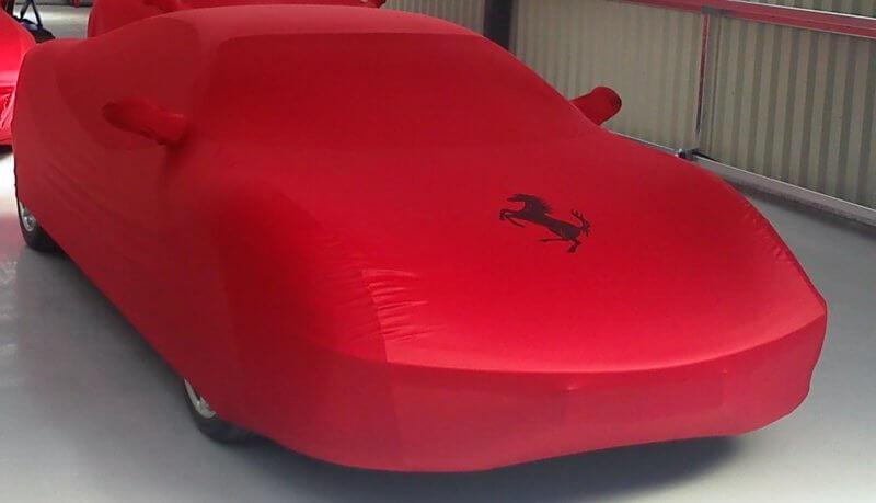 Autoabdeckung - Vollgarage - Car-Cover Satin White für Ferrari F360